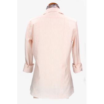 Camisa Cubana Rayas Rojo