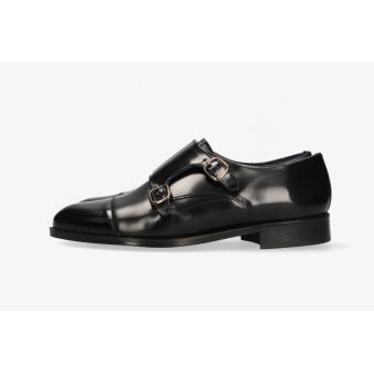 Copete doble hebillas antik negro