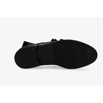 Copete doble hebillas antik negro