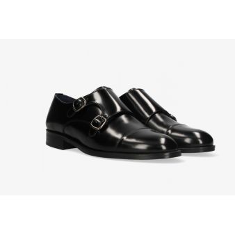 Copete doble hebillas antik negro