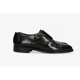 Copete doble hebilla antik negro