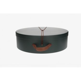 Boîte à chapeaux verte