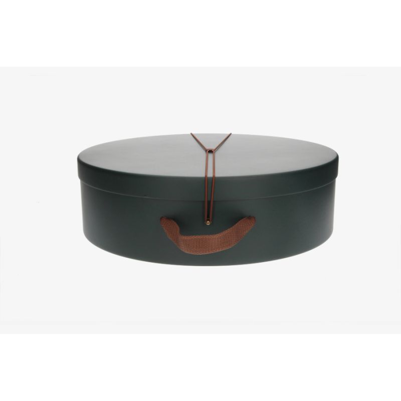 Boîte à chapeaux verte
