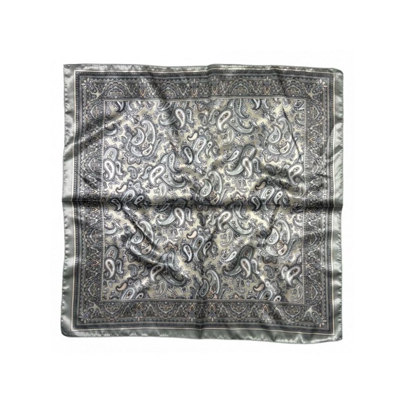 Pañuelo gris con cachemire