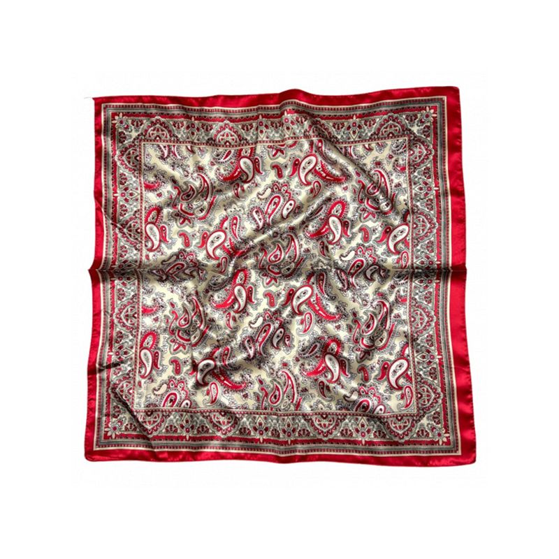 Pañuelo rojo con cachemire