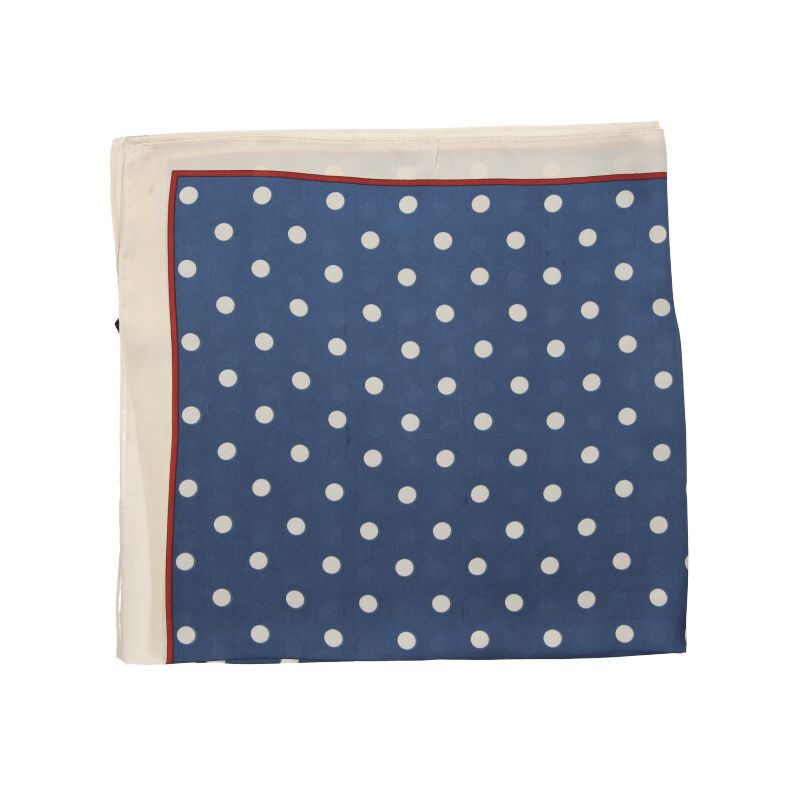 Foulard à pois bleu azafata