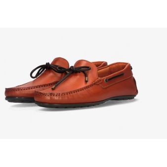 Mocasín lazo piel cuero