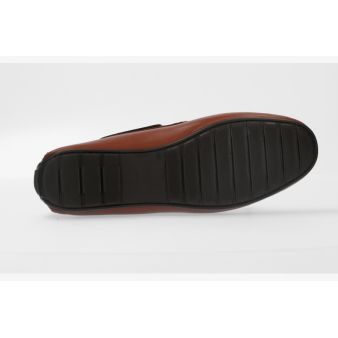 Mocasín lazo piel cuero