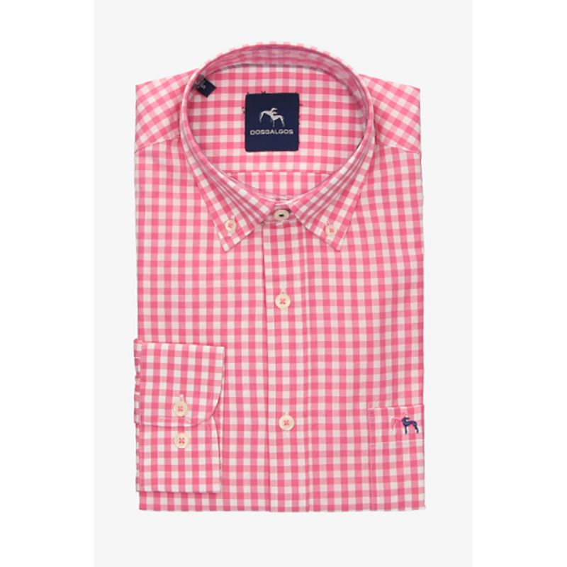 Camisa cuadros fucsia