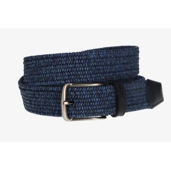 Ceinture tressée bleue