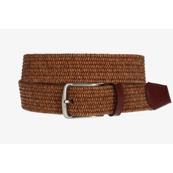 Ceinture tressée camel