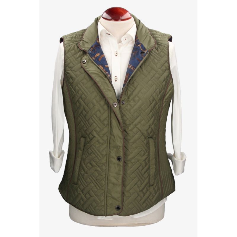 Gilet matelassé beige