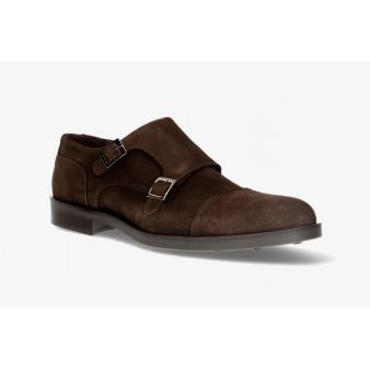 Chaussure double boucle à marron