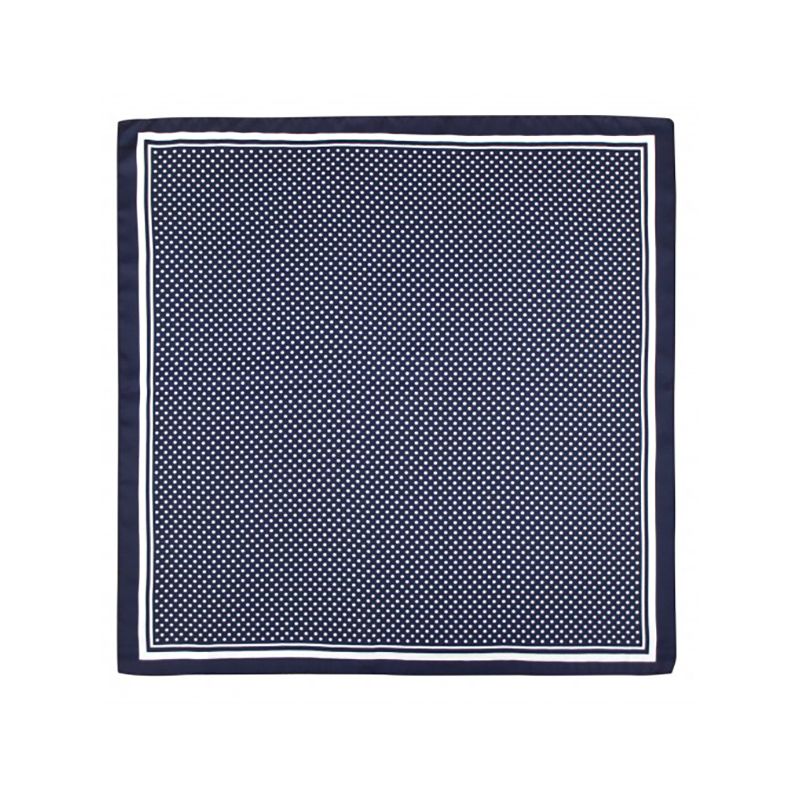 Foulard bleu à pois