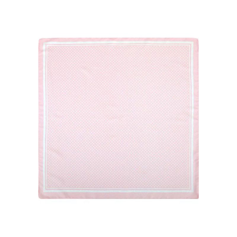 Foulard rose à pois