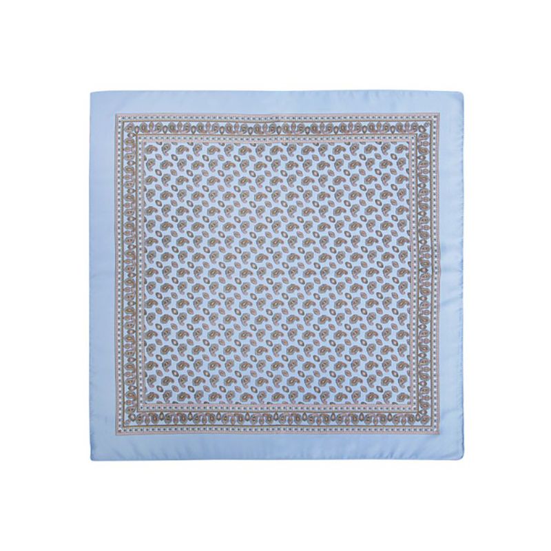 Pañuelo cachemir celeste