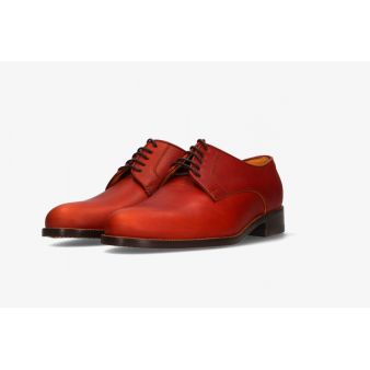 Zapato con cordones ternera avellana Valverde del Camino