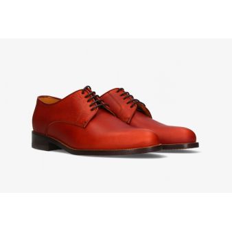 Zapato con cordones ternera avellana Valverde del Camino