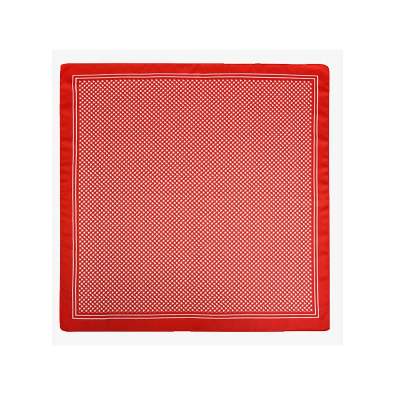 Lenço de pata de gallo vermelho