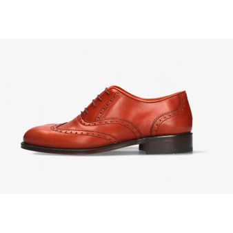 Chaussure anglaise perforée en cuir naturel Valverde del Camino