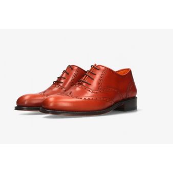 Chaussure anglaise perforée en cuir naturel Valverde del Camino