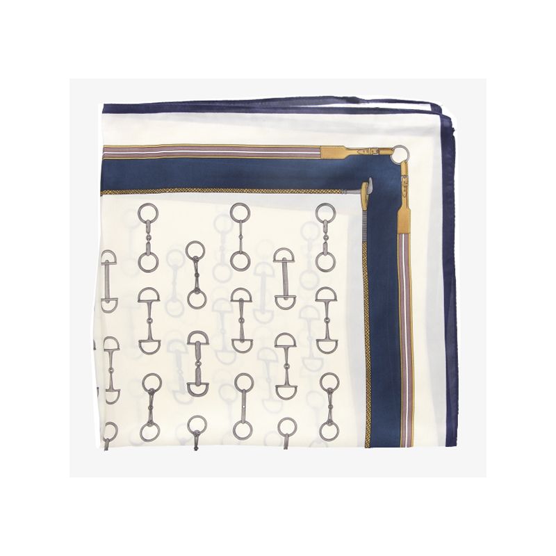 Foulard filet bleu