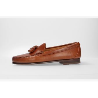 Mocasin borlas vaqueta sol