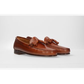 Mocasin borlas vaqueta sol