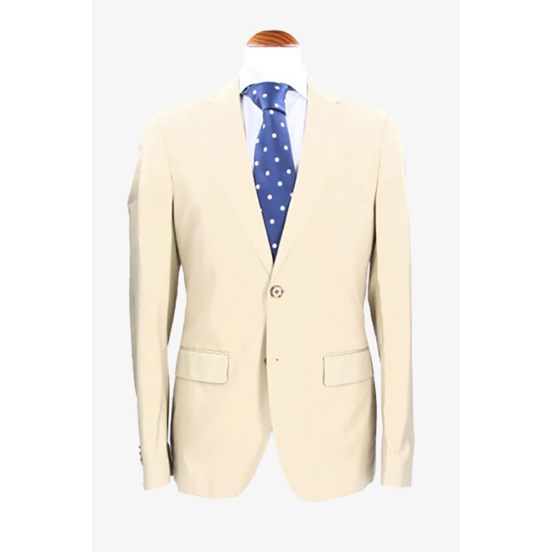 Americana algodón beige