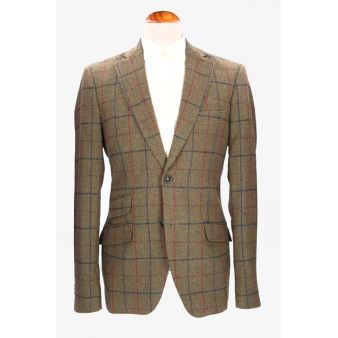 Veste Toscana à carreaux verts