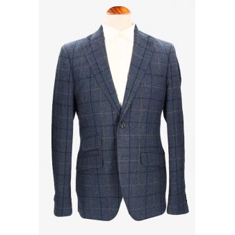 Blazer Toscana xadrez azul