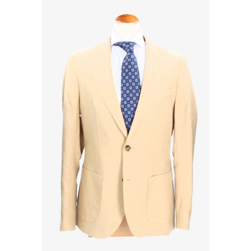Blazer 'Sicilia' en lin couleur camel