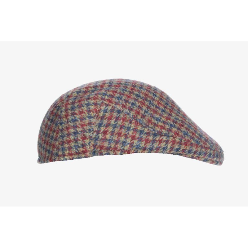 Gorra verde campera pata de gallo azul-roja