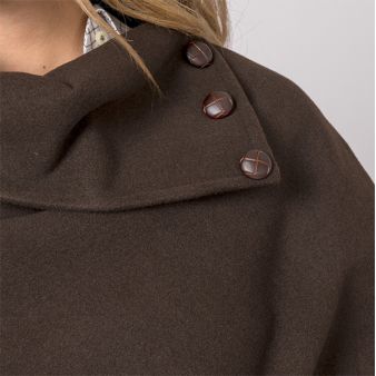 Brown poncho
