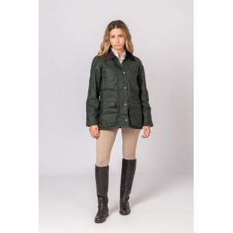 Chaqueta encerada Clasica verde