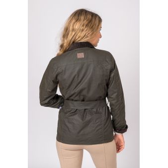 Chaqueta encerada Pockets verde