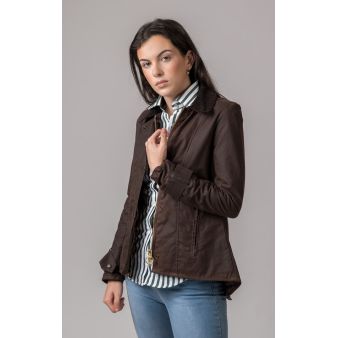 Veste cirée Ambre marrón