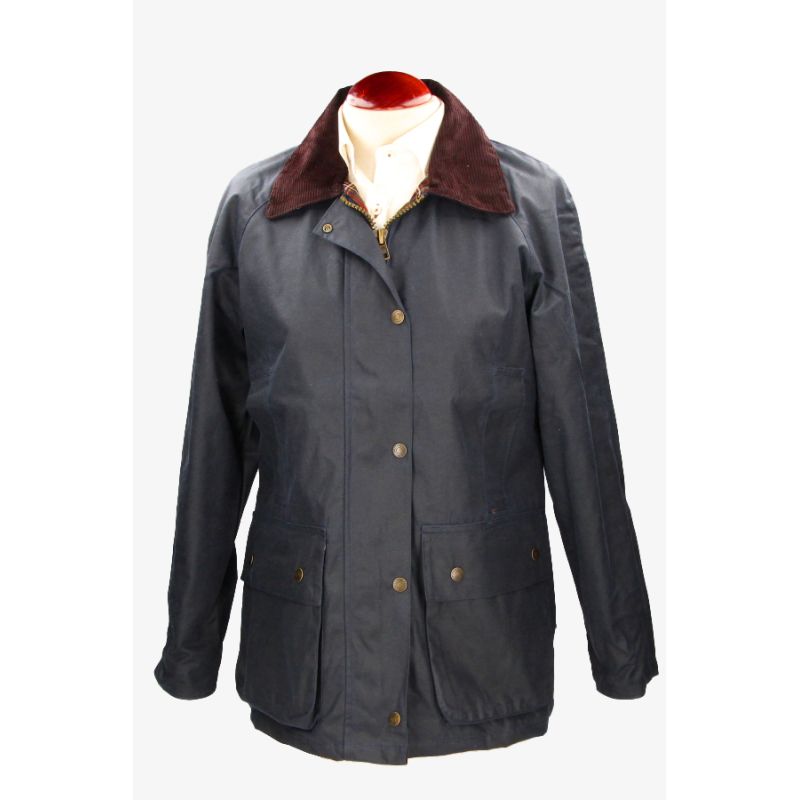 Chaqueta encerada Clasica marino