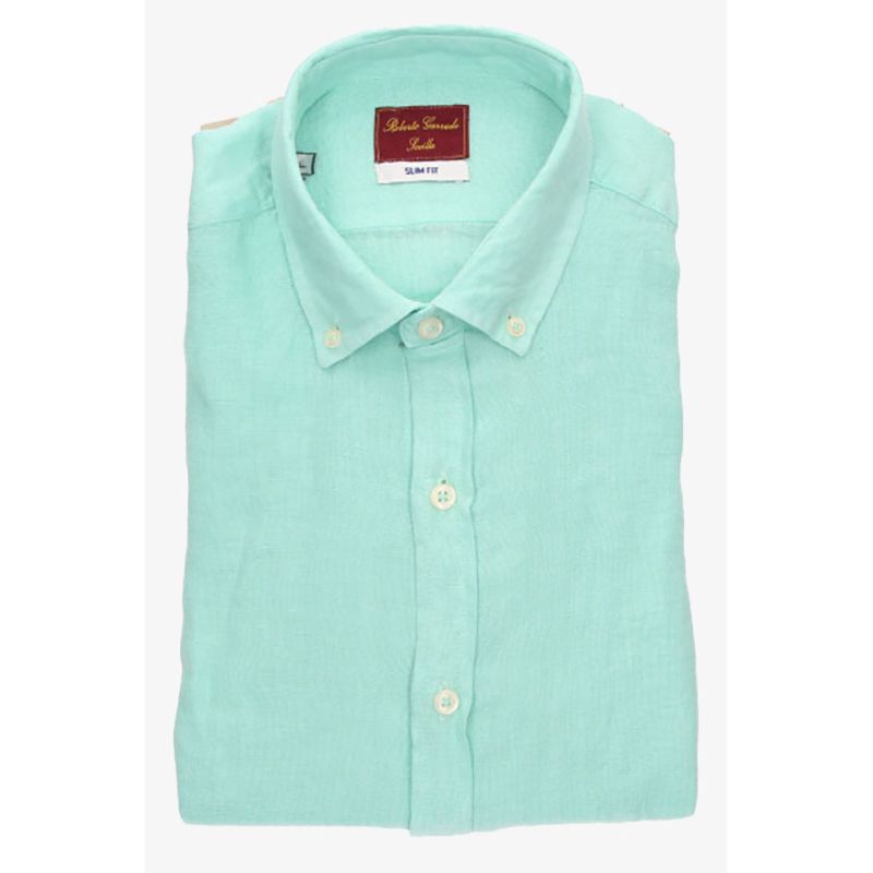 Camisa em verde-água