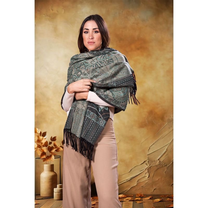 Pasmina atrapasueños verde