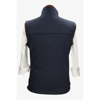 Gilet en chevrons polaire marino