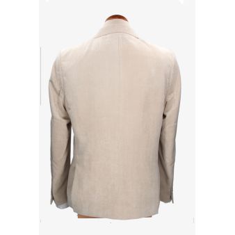 Americana beige con falso chaleco
