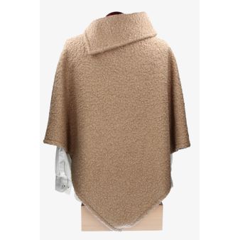 Poncho Toffee beige