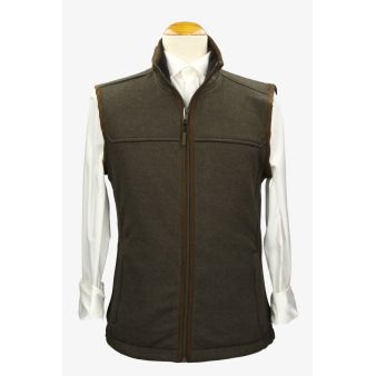 Gilet en chevrons polaire vert