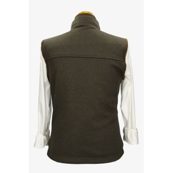 Gilet en chevrons polaire vert