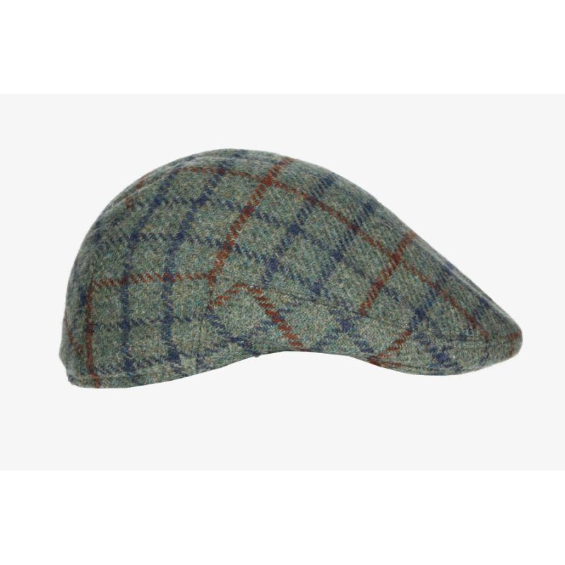 Gorra campera cuadros gris
