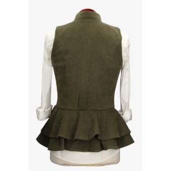 Chaleco Galatea antelina verde