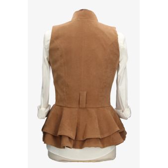 Chaleco Galatea antelina camel
