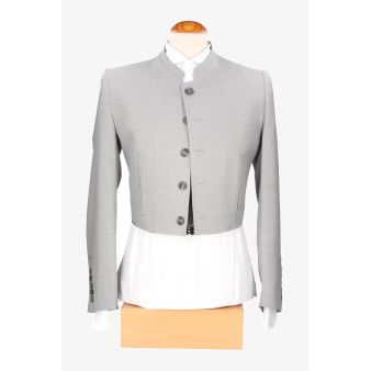 Veste et gilet gris perle