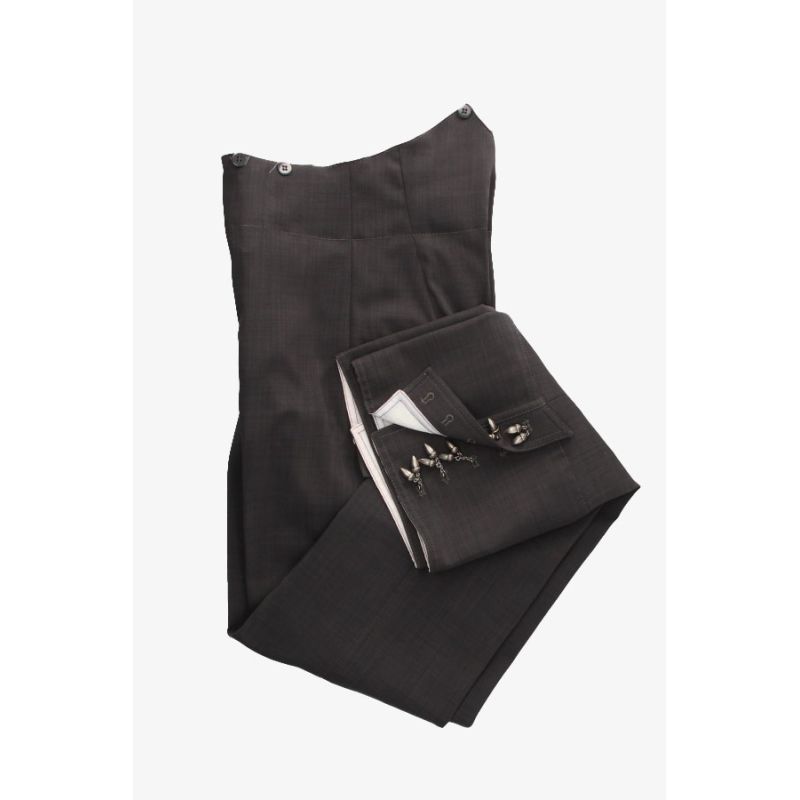 Calça cairel forrada elástica cinza marengo